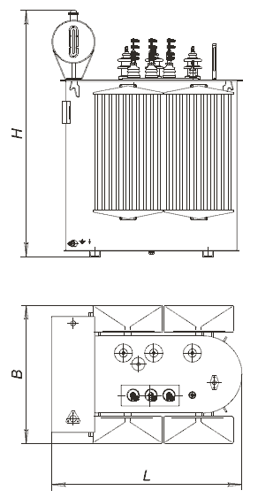 Габариты трансформаторов ТМ